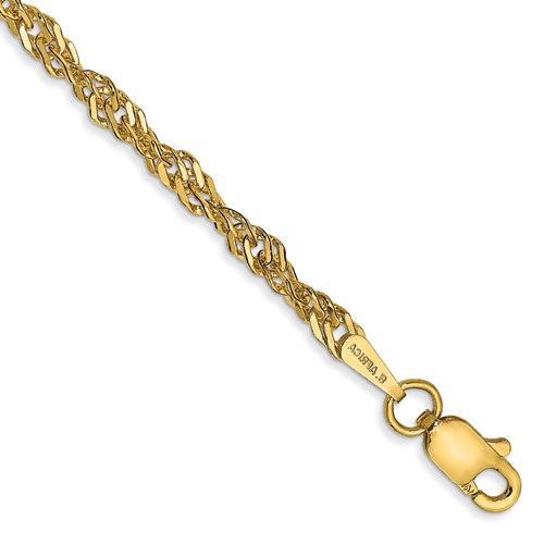 Jewels By Lux 14K White Gold 1mm Curb Chain 