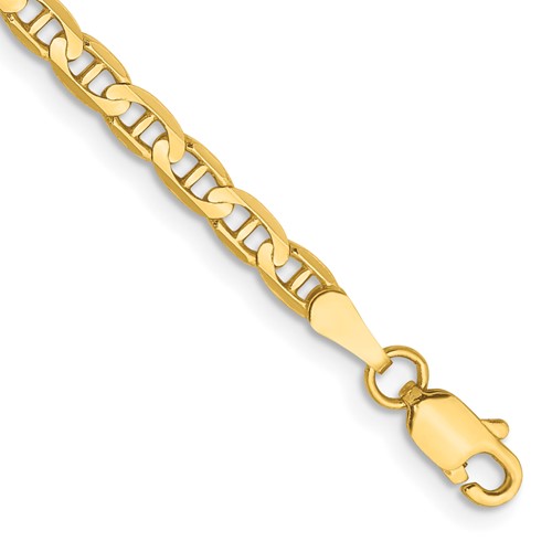 14k Yellow Gold 3.20mm Anchor Chain 