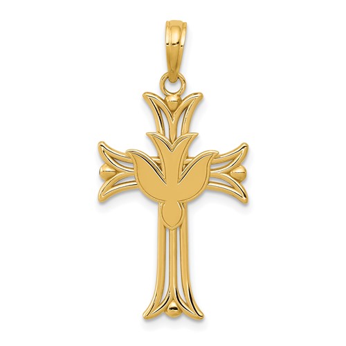 Sterling Silver Polished Wings Cross Pendant Solid 19 mm 28 mm Themed Pendants & Charms Jewelry 
