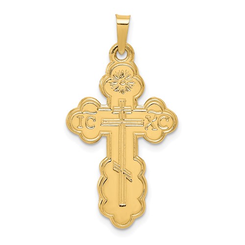 Easter 13 x 8 mm Fine Jewelry for Men & Women Religious Charm Pendant Christmas & All Occasions High Polished Finish 14K Gold Tiny Cross Pendant Ideal Gift for Birthday 0.5 Grams 