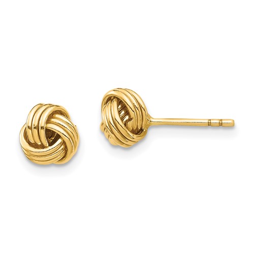 14k Yellow Gold Ball Post Stud Earrings Button Fine Jewelry For Women Gifts For Her 