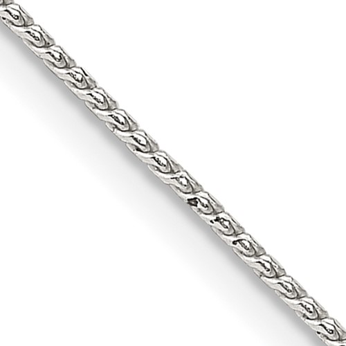 Luxurman Sterling .925 Silver Round Franco Chain 5mm Shiny Rhodium Finish Necklace Bracelet Lobster Claw 