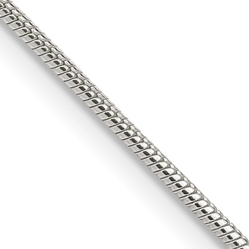 Sterling Silver 1.25mm Round Snake Chain 