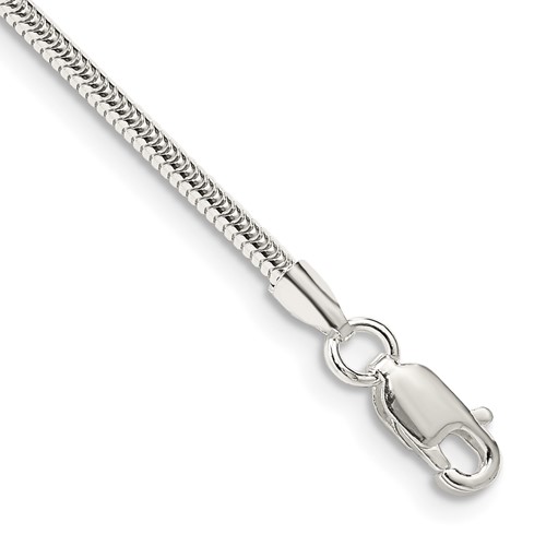 Jewels By Lux Sterling Silver 1.25mm Octagonal Snake Chain 