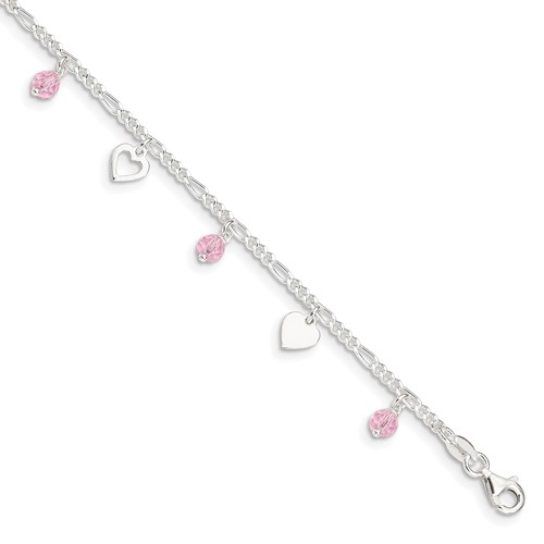 Sterling Silver Polished Butterfly 9in 1in ext Anklet Adjustable 1.5 mm 9 in 1.5 mm 9 in Cable Themed Anklets Jewelry