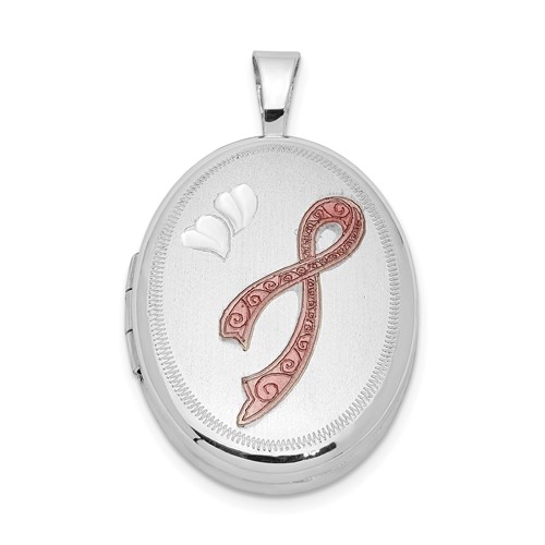 925 Sterling Silver 26mm Fleur De Lis Oval Locket Pendant Fine Jewelry Ideal Gifts For Women